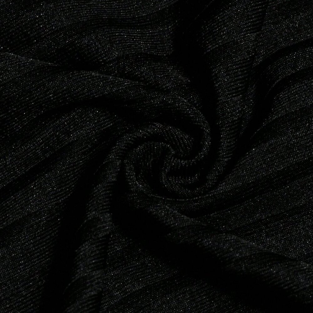 Black Casual Men's Solid Polo Shirt - Picture 4 of 4